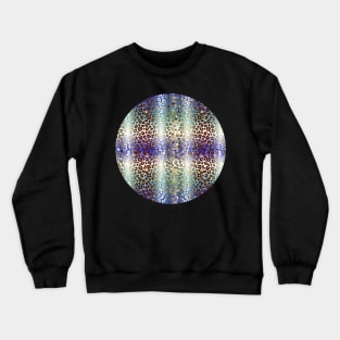 Colourful gradient unique flowers leopard stripes abstract modern 266 Pattern Crewneck Sweatshirt